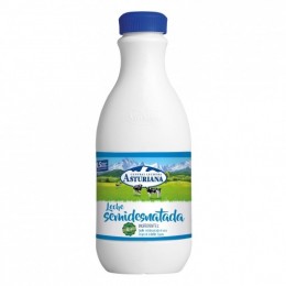 Leche semidesnatada Central Lechera Asturiana 1,5 l. SuperSol