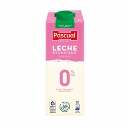 Leche desnatada 0% MG Pascual brik 1L KP Supermarket