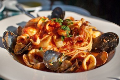 Pasta marinara Cafe 1